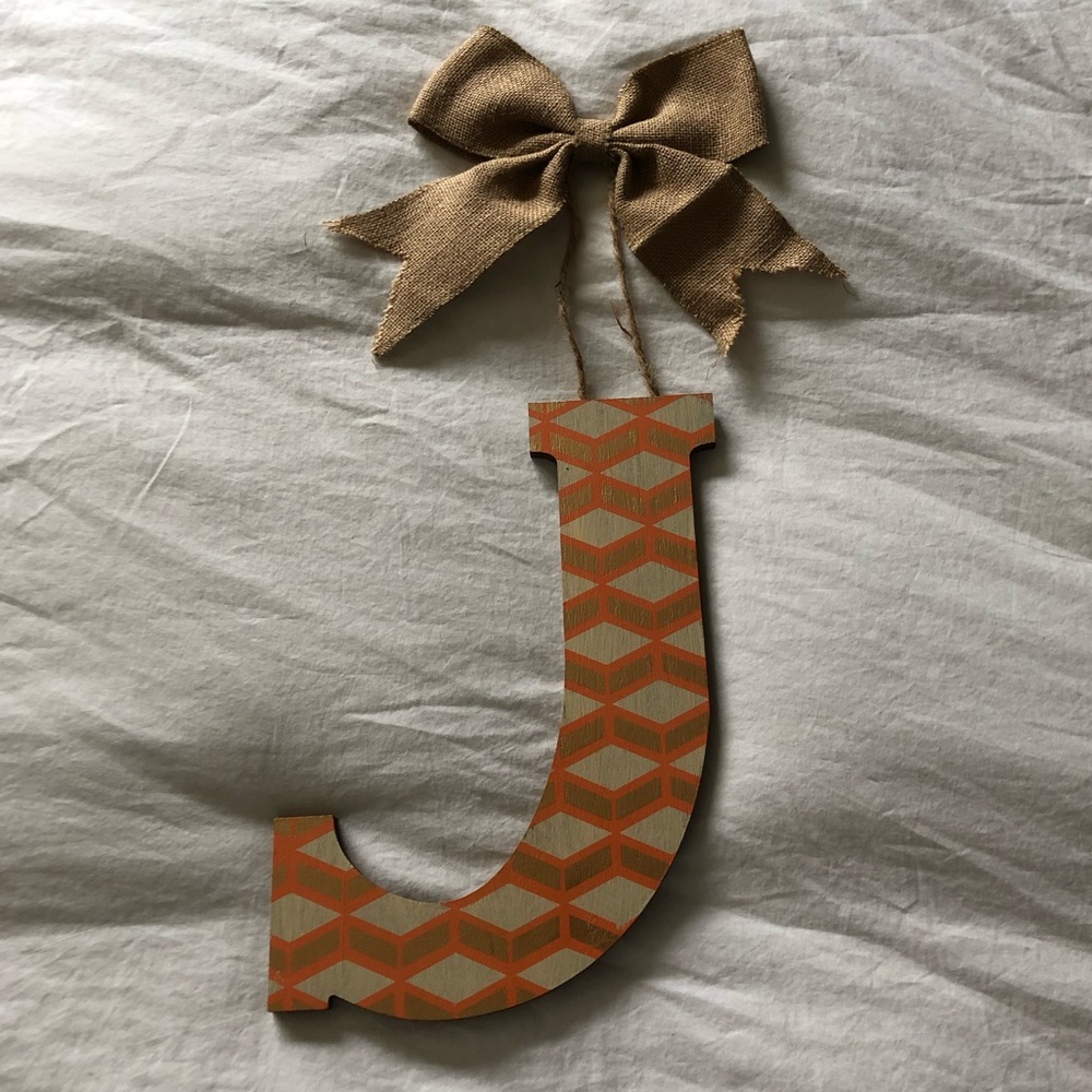 “J” Hanging Door Decoration